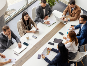 Colleagues in a meeting