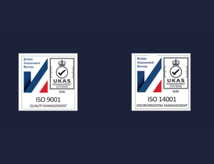 ISO 14001 and ISO 9001 accreditation