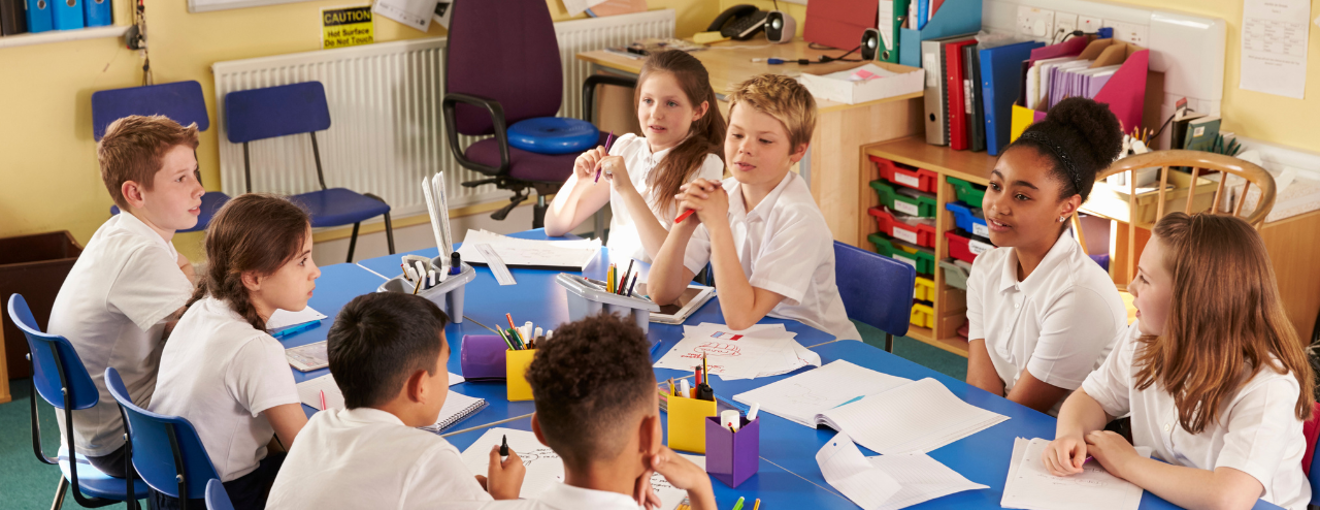 Children in a classroom